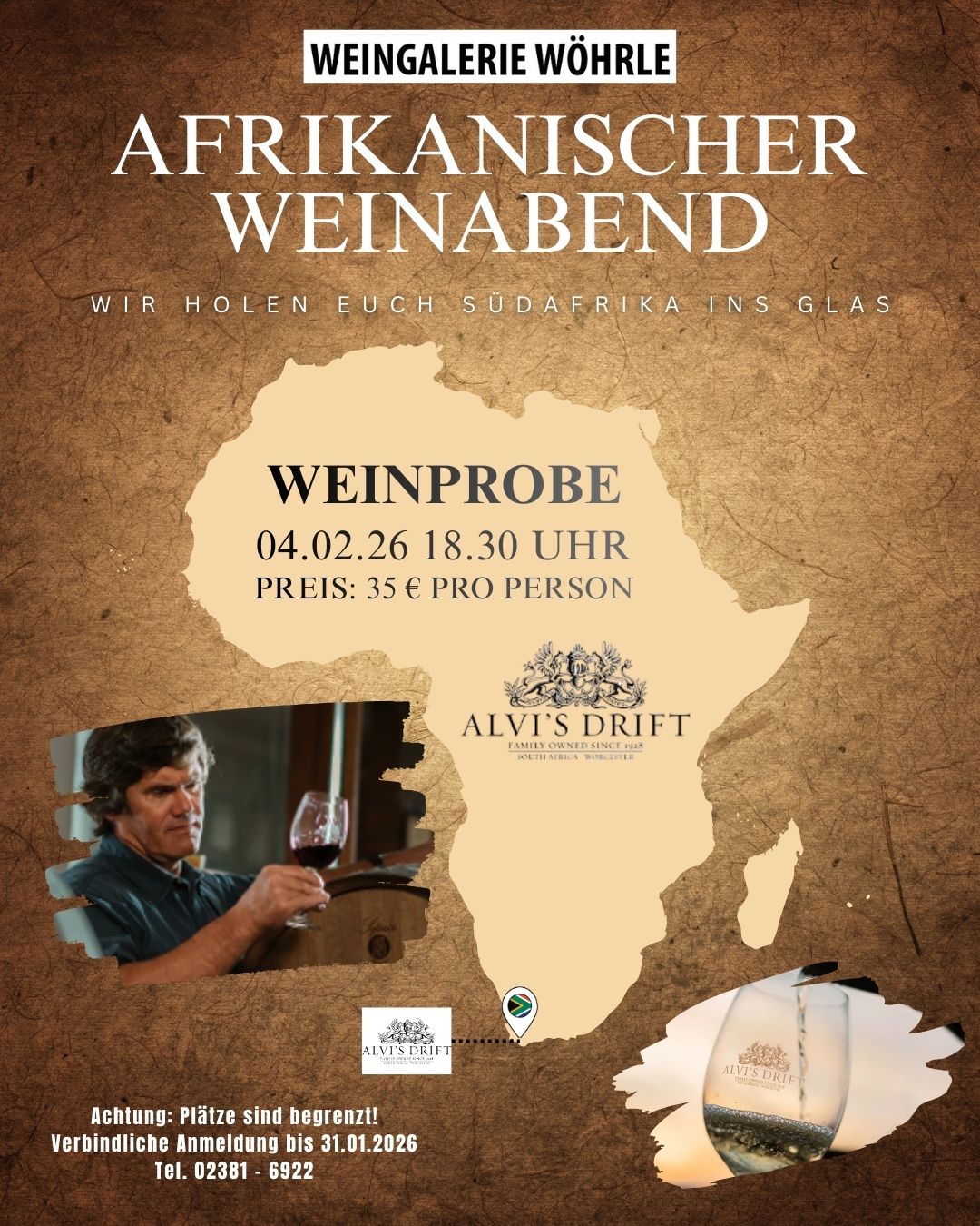 Afrikanische Weinprobe